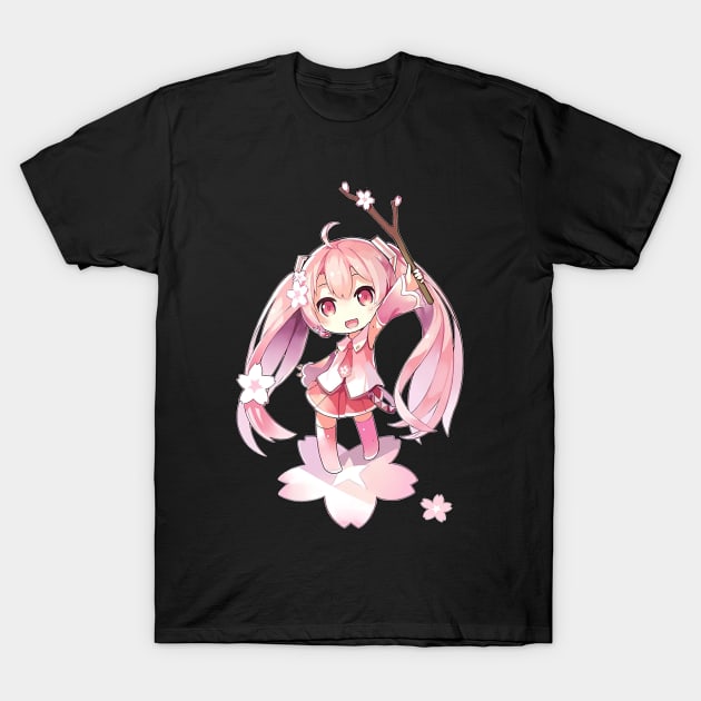 Sakura Miku T-Shirt by eldridgejacqueline